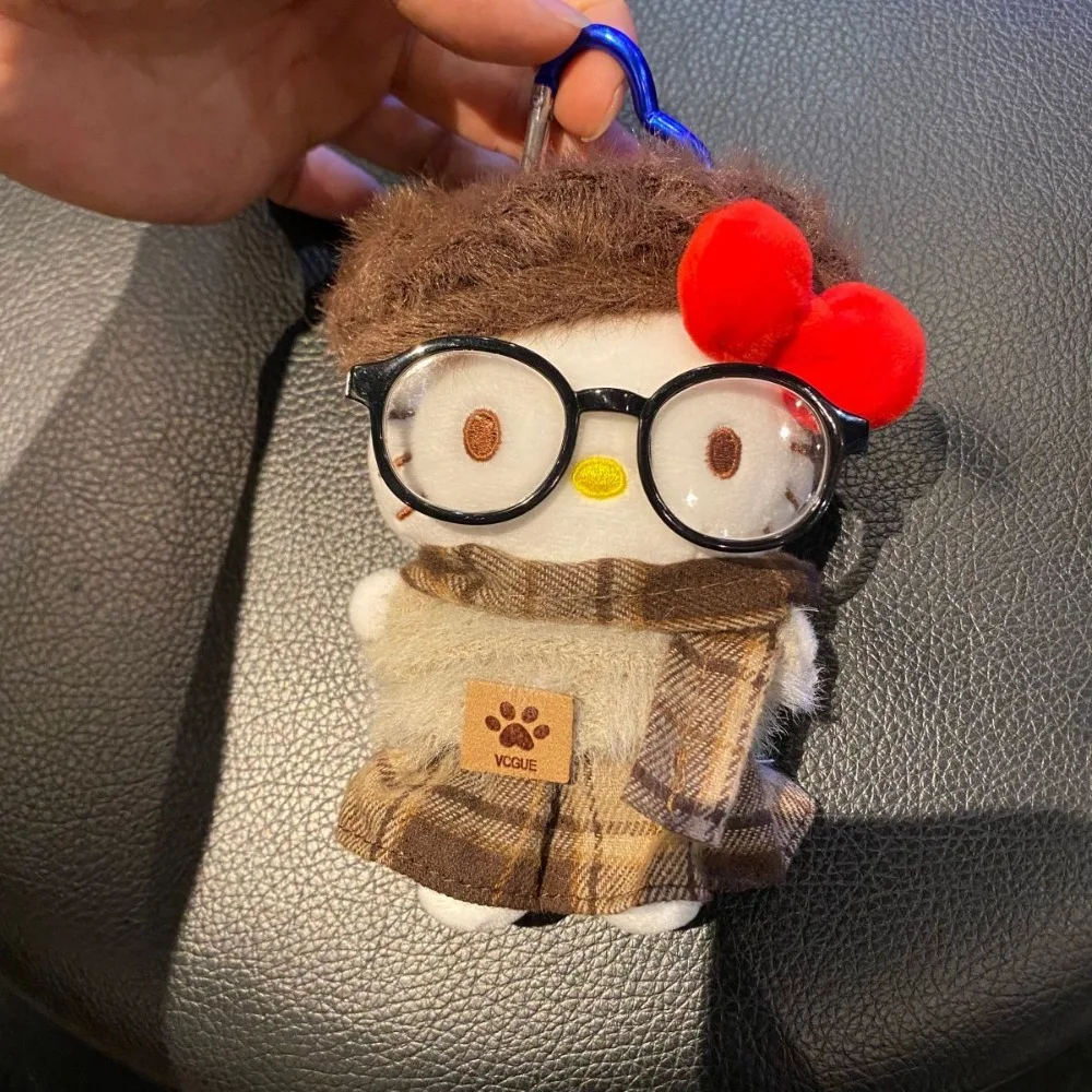 

Fashion Sanrio Hello Kitty Plush Doll Autumn Clothing Set Bag Plush Pendant Decoration Boys and Girls Creative Birthday Gifts