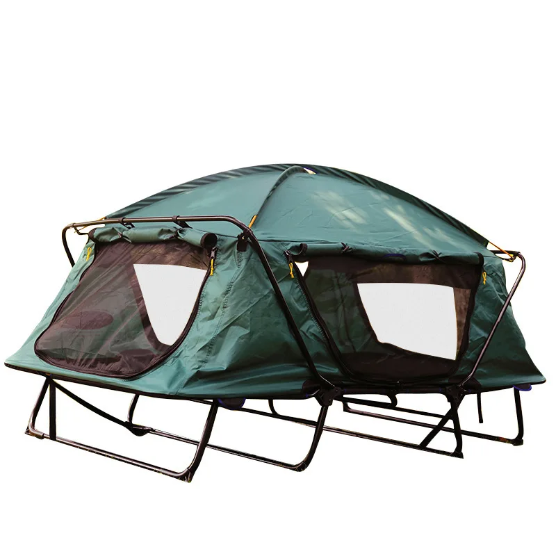 אוהל כפול חיצוני לדיג, הוכחת גשם, קמפינג, ללא בניין, פתיחה מהירה
