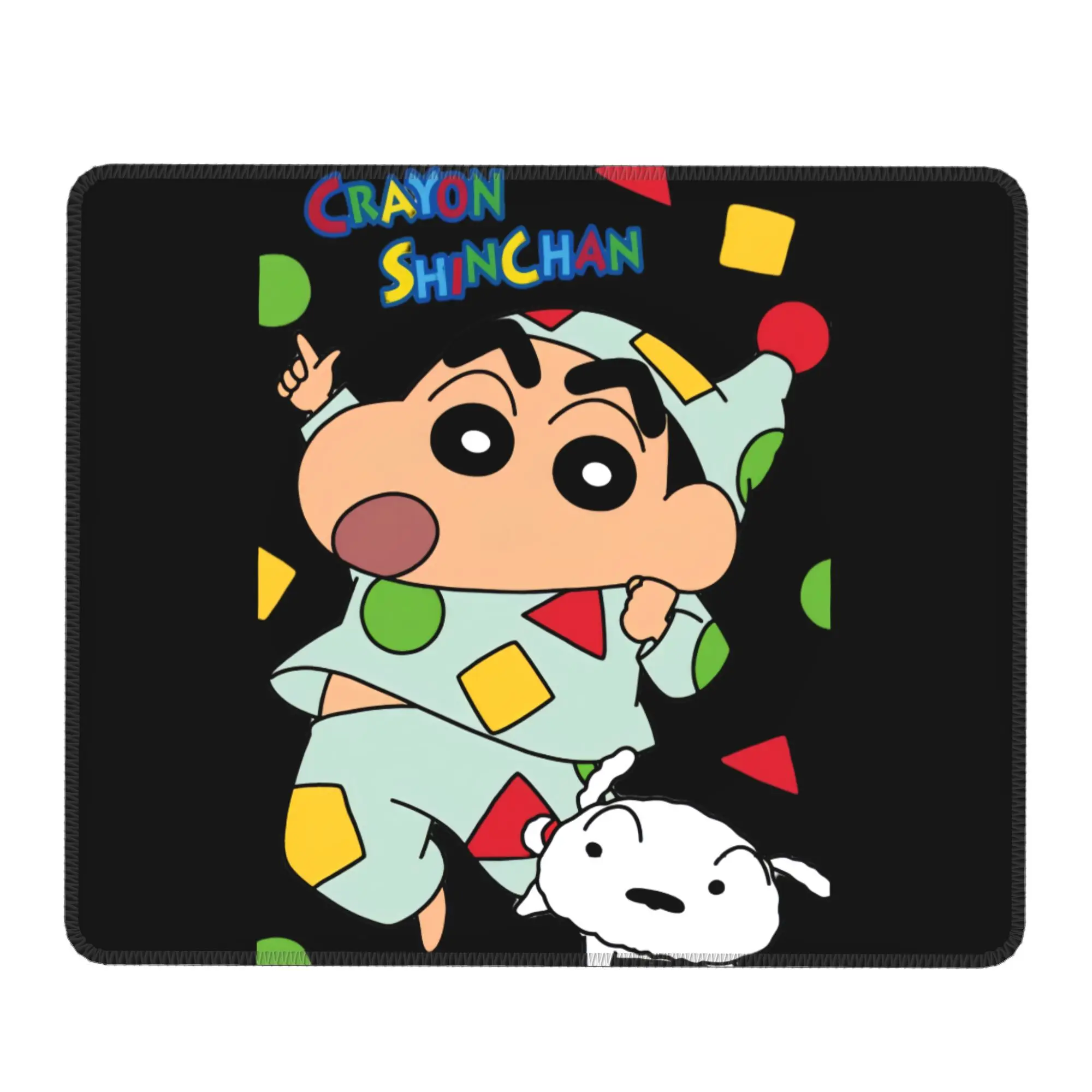 Crayon Shin afdrukken muismat spel pc accessoires overlock muismat computer bureaumat
