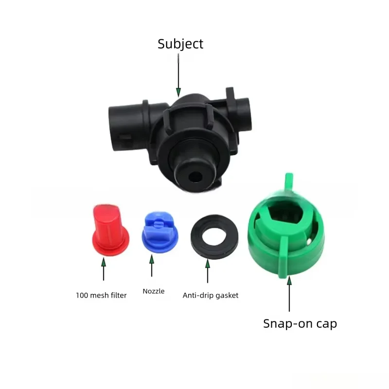 Anti-Drip Flat Fan Spray Nozzle Semi-Threaded Boom Sprayer Nozzle for Agricultural Plant Protection Crop Spraying Systems