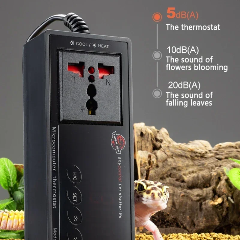 

Smart Reptile Temperature Controller 220V LED Digital Display Intelligent Frequency Conversion Thermostat for Reptiles Supplies
