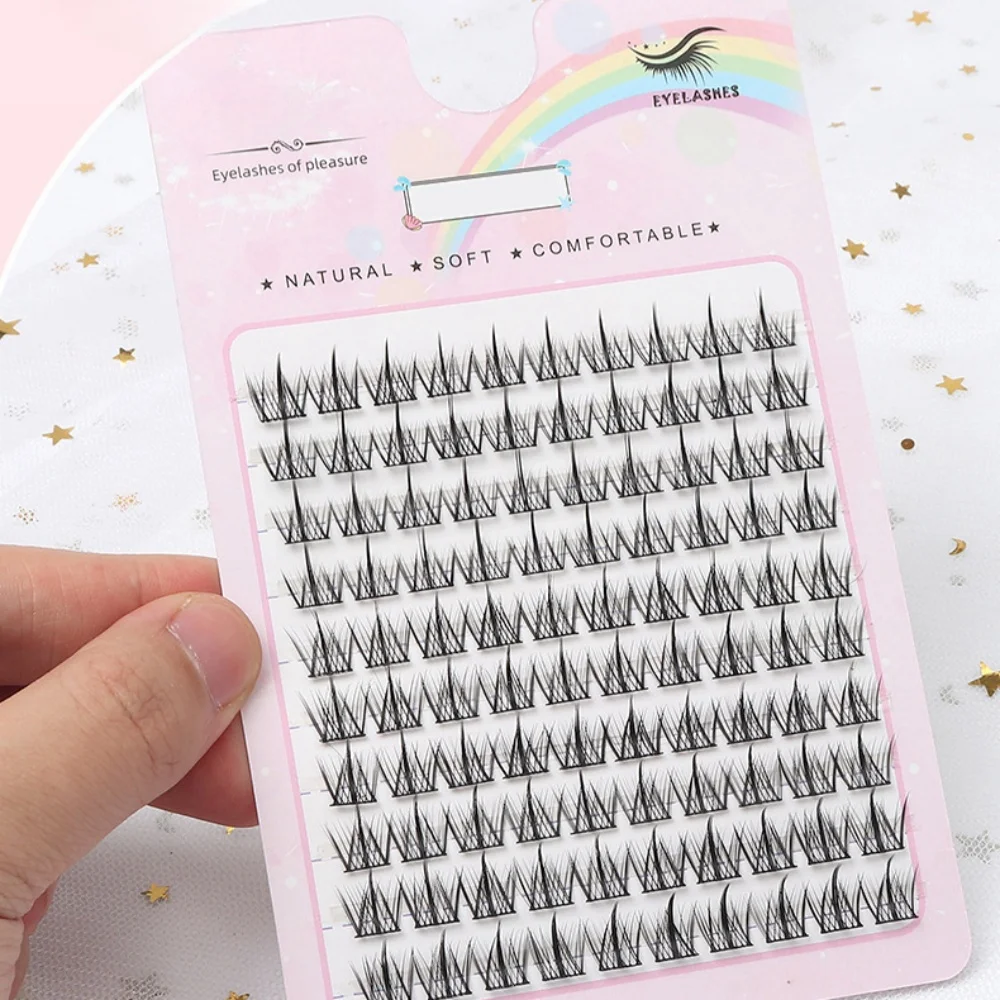 Faux cils à 10 rangées : oreille de blé épaisse naturelle, 10-13 mm, neufs, doux, étendus, pour dattes quotidiennes, maquillage professionnel, été