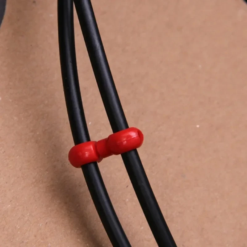 40/10pcs Rotatable S-Style Bike Brake Cable Clips, Durable MTB Hose Guide Hooks for Bicycle Cycling image 5