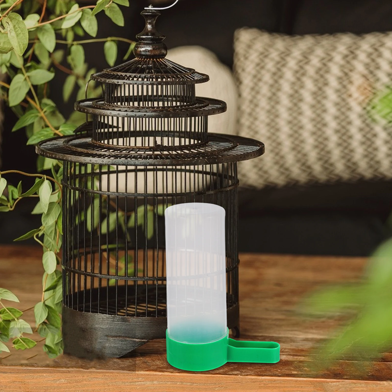 

10 PCS Large Automatic Watering Fountain for Birds Accessories Parrot Drinking Green Feeder Dispenser