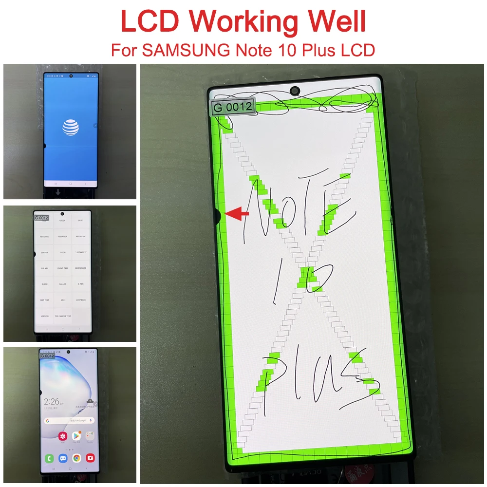 Line spot defect for Samsung Galaxy Note 10 plus LCD Display For Touch Screen For Samsung Note10+ N975F SM-N9750 Display Point