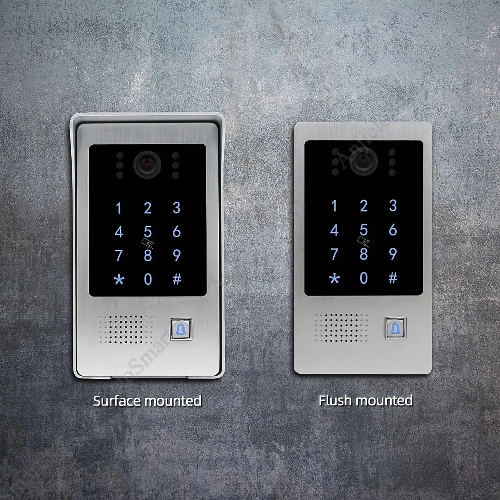 Tuya Smart 7-Inch 10 Video Door Phone Doorbell Intercom Kit Waterproof Outdoor IP/WiFi Network RFID Card Smartphone Unlock