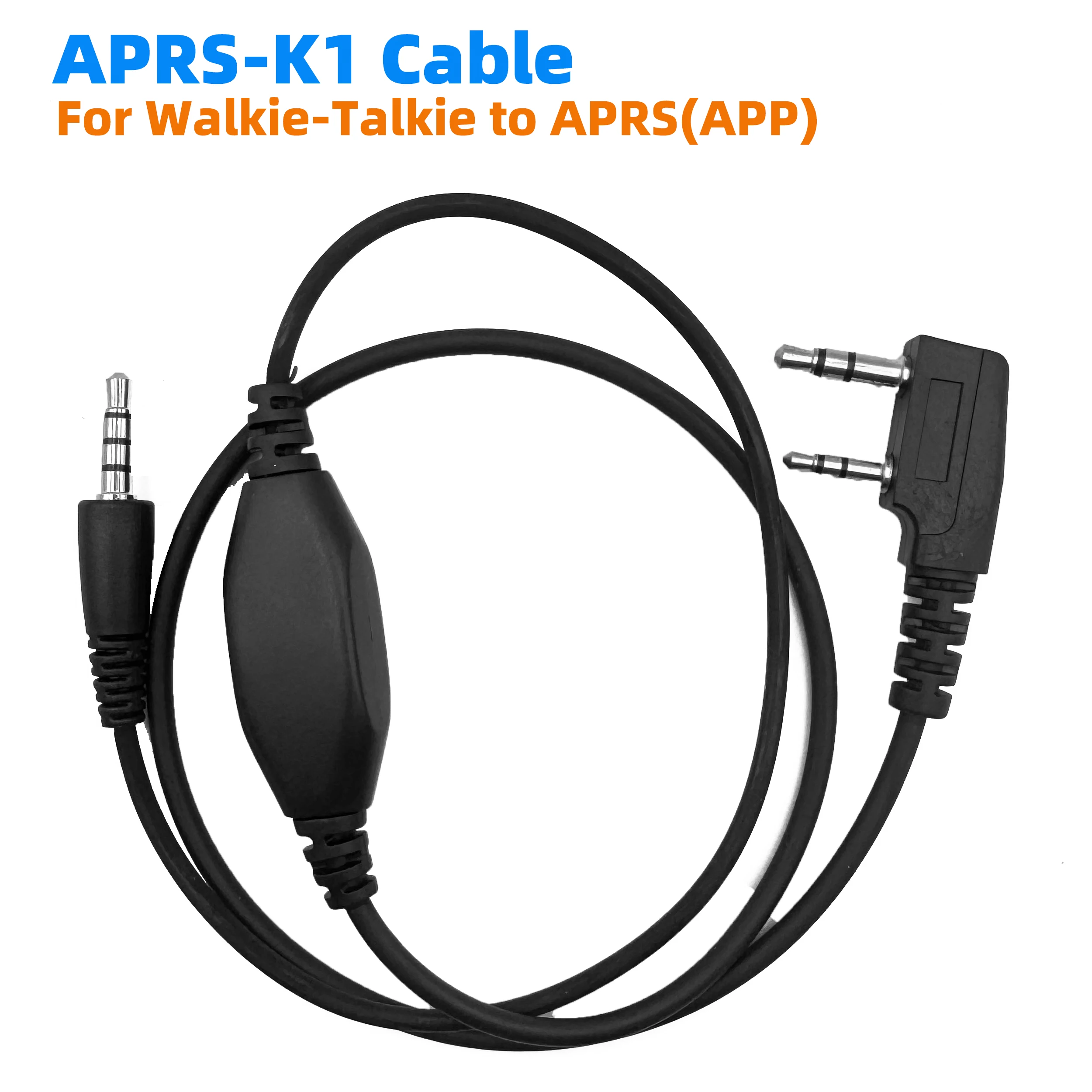 APRS-K1 Multi-Function Audio Interface Cable for Baofeng UV-5R Quansheng Kenwood Radios Compatible with APRSDroid SSTV Apps