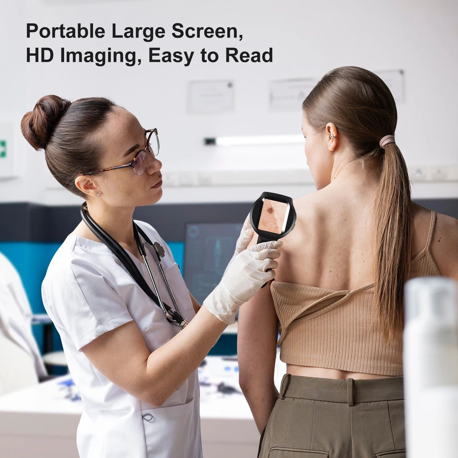 휴대용 디지털 현미경 피부 분석기 포켓 핸드헬드 현미경 카메라 2.8인치 화면 동전 보석 머리카락 피부용