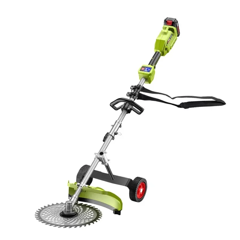 

Electric lawn mower high power backpack lithium battery brushless rear rechargeable agricultural brush cutter artifact