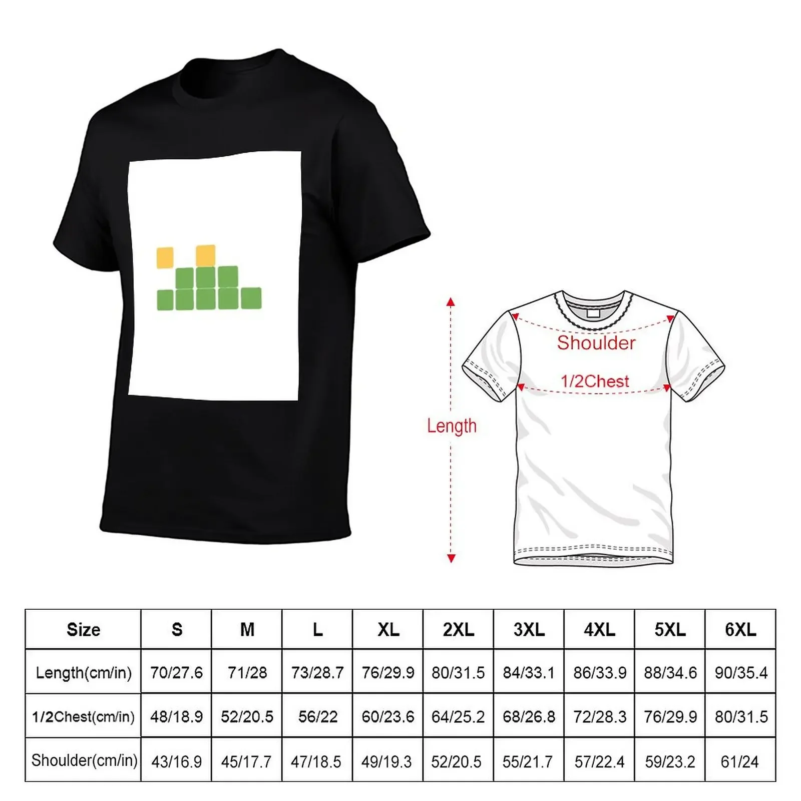 Wordle Puzzle Game T-Shirt custom shirt graphics blacks summer clothes mens graphic t-shirts big and tall