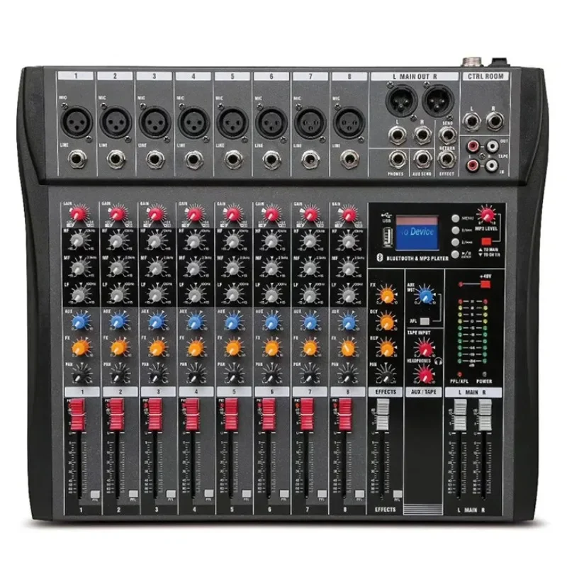 

Pro USB Karaoke Audio Mixer Console 6/8/12/16 Channel Noise Cancellation Audio Sound Card and Mixer