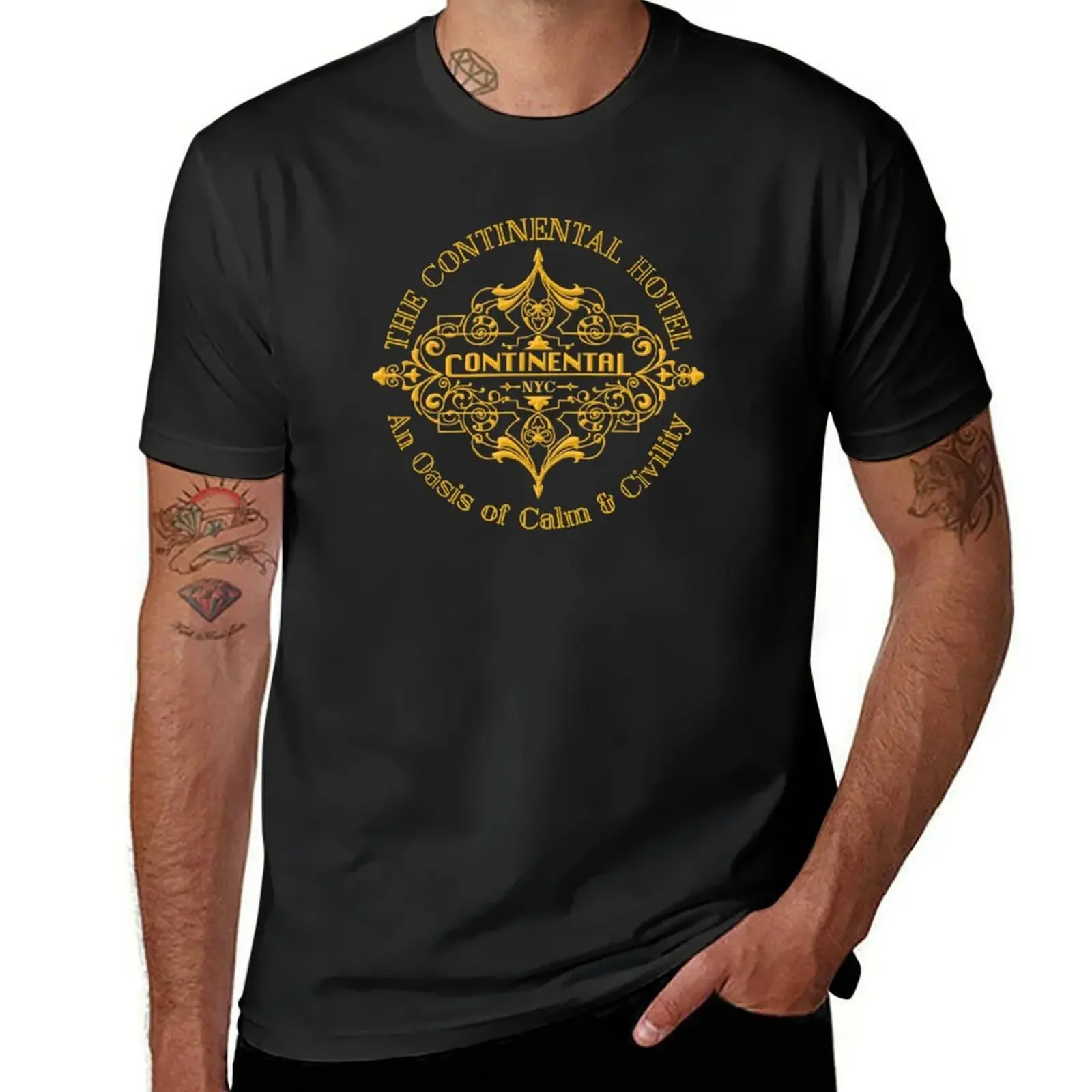 The Continental Hotel T-Shirt shirts graphic tee hippie clothes sweat vintage graphic tee men clothing