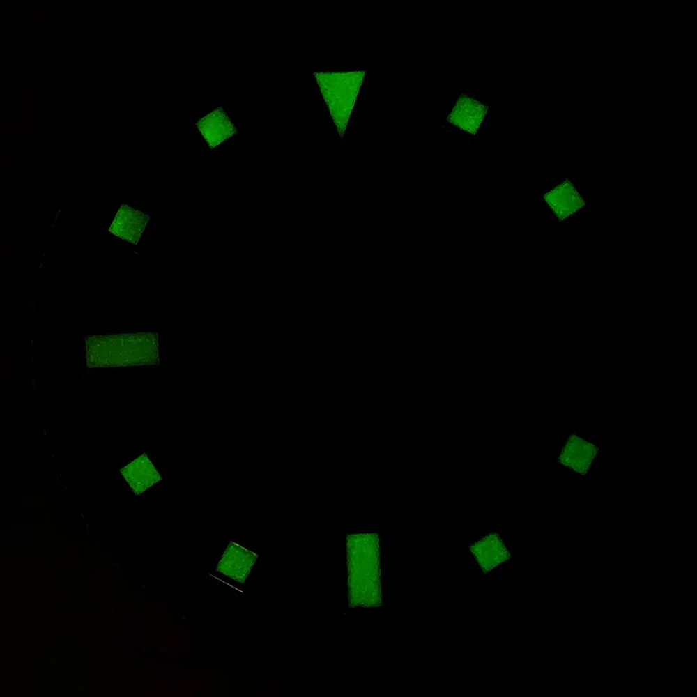 28.5mm Green luminous Watch Dial Sterile dial Fit ETA 2824 2836 Mingzhu DG2813 3804 Miyota 8205 8215 821A Movement Watch parts