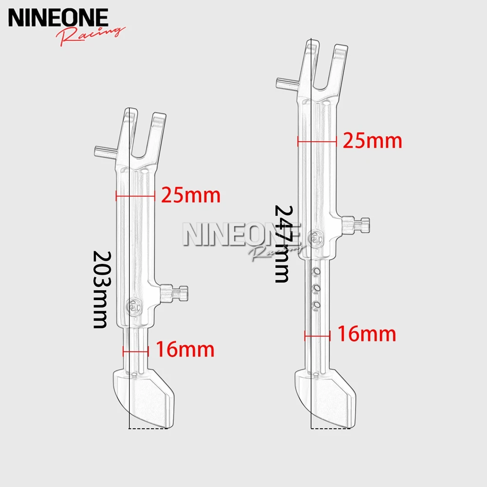 Adjustable Kickstand Side Stand Support Fit For Kawasaki Z 900 RS Z900RS Cafe 2018-2025 CNC Aluminum Motorcycle Parking Upgrade view 5