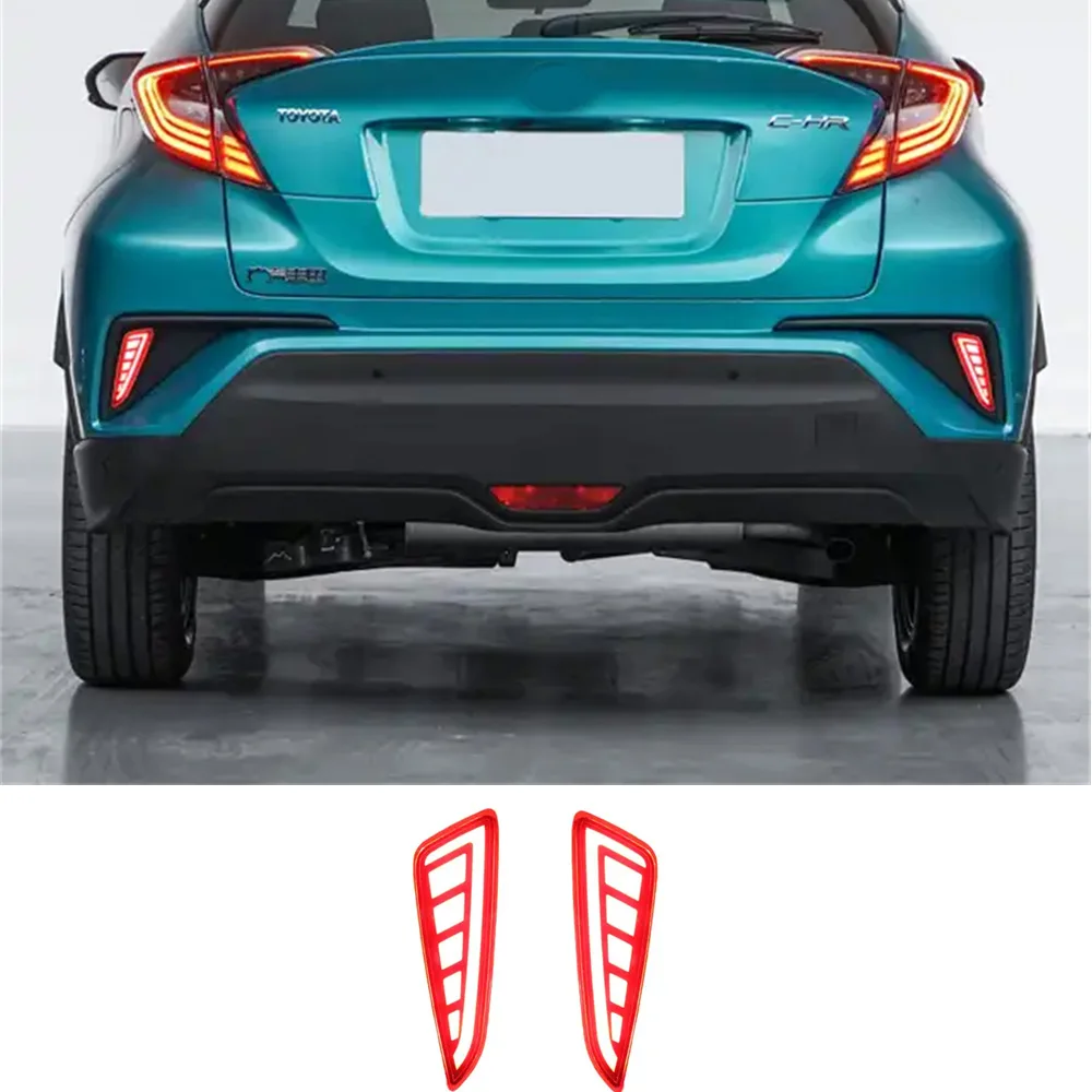 

For Toyota Chr Ch-R 2017 2018 2019 Reflector Rear Tail Light Led Rear Bumper Light Auto Brake Light