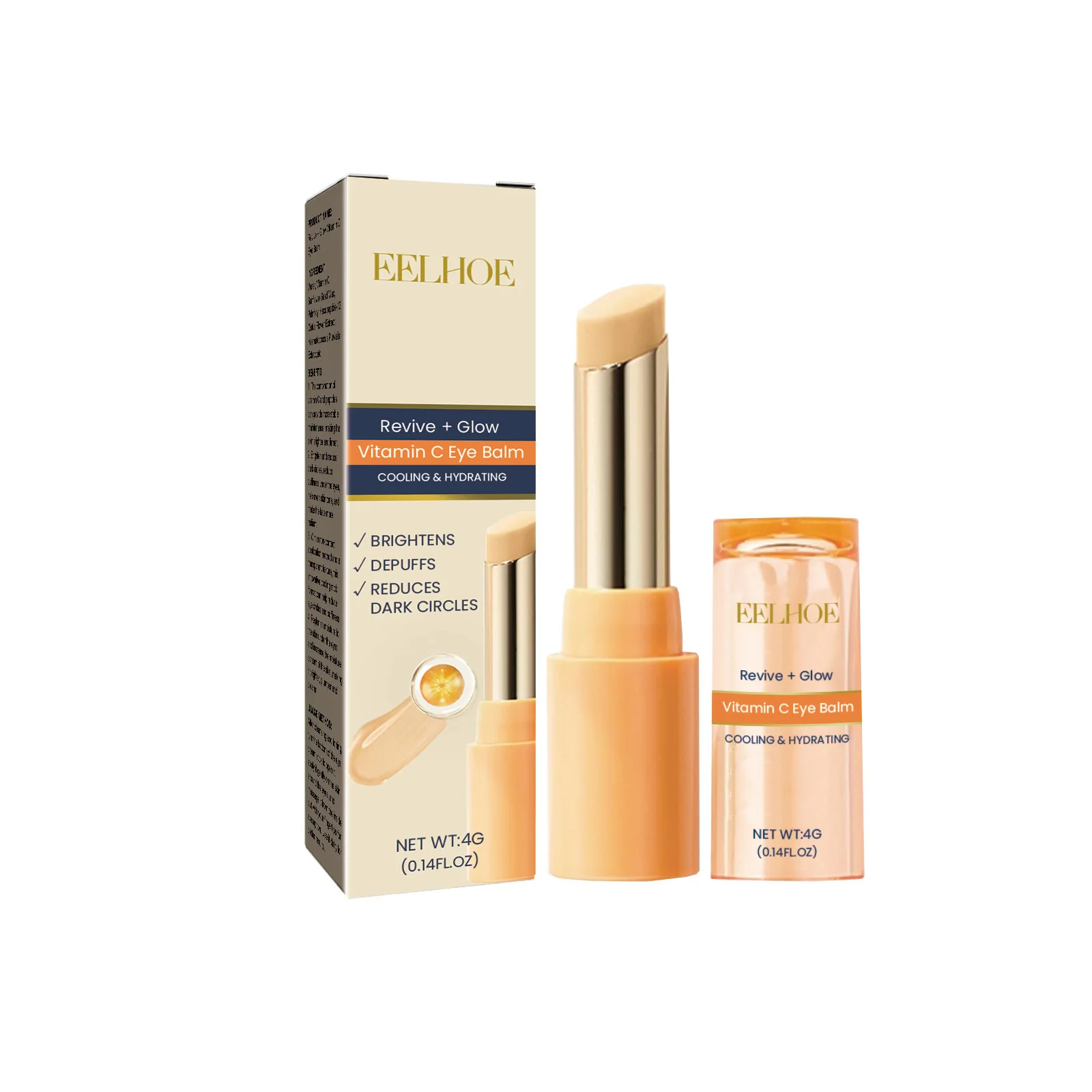 EELHOE Anti-Wrinkle Eye Stick Eyes Bags Removal Lightening Fine Lines Moisturizing Anti Puffiness Fade Dark Circles Eye Cream