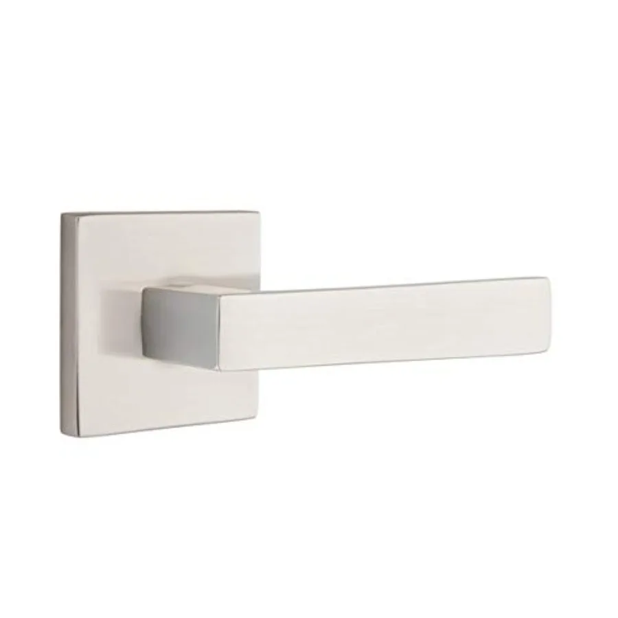 

Square Rosette Privacy Set with Matching Finish Dumont Lever for Interior Doors Ideal for Home Security and Bedroom Entryways A