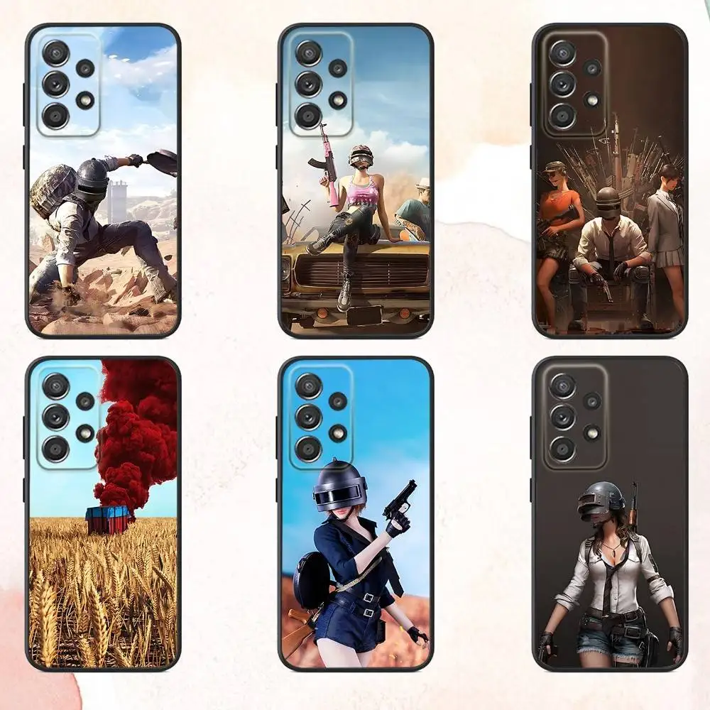 

Game P-PUBG-G Phone Case For Samsung S25,S24,S21,S22,S23,S30,Ultra,S20,Plus,Fe,Lite,Note,10,9,5G Black Cover