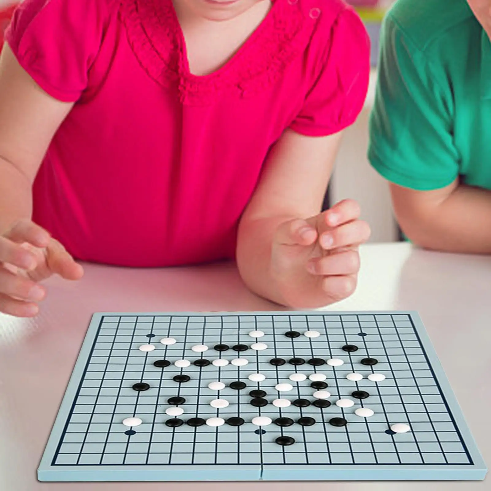 

Portable Gobang game Folding Board 18x18 with 60 Chessman for Two Players Kids