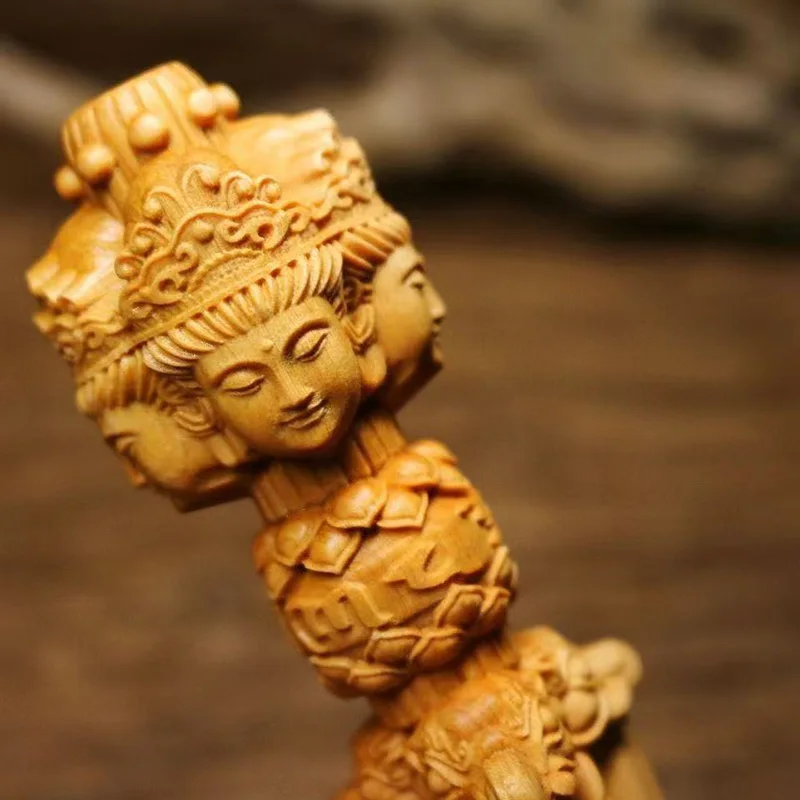 wood carving Buddhist ritual tool Decorative small model  Buddhist prayer accessories Unique Tibetan culture souvenir