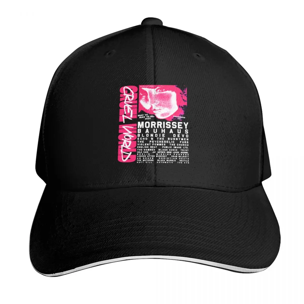 Cruel world festival line up Baseball Cap Streetwear Hip Hop Trendy Vintage Retro Embroidered Lightweight Packable