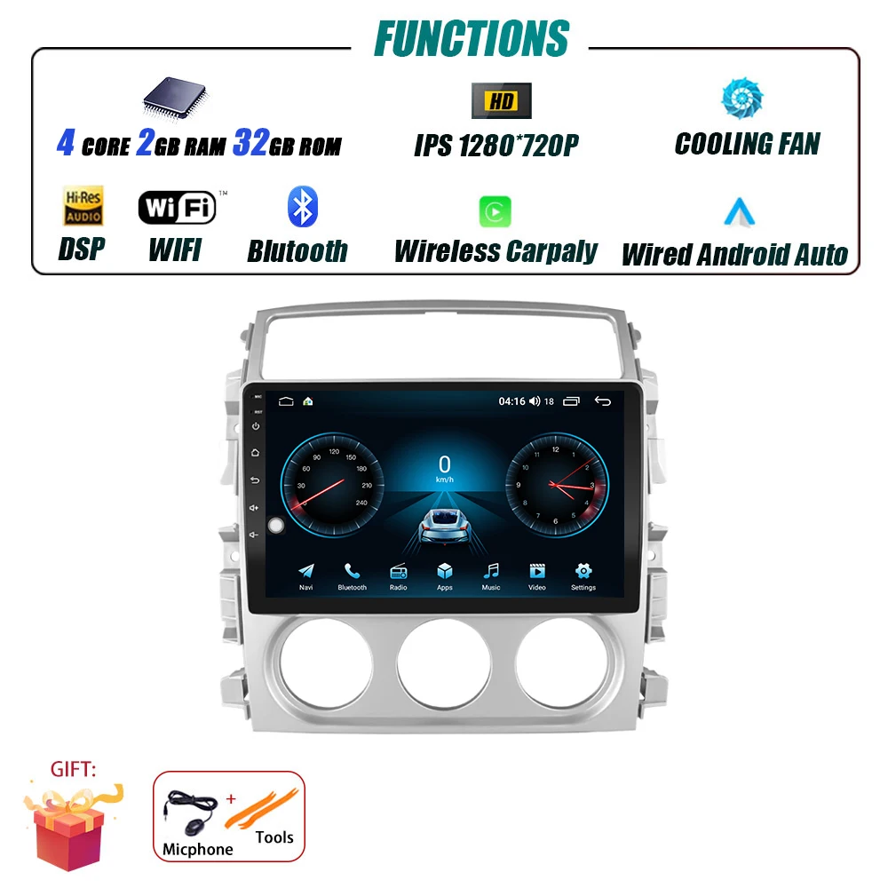 Android 16 Voor Suzuki Liana 2004-2013 Auto Radio Multimedia Video Player GPS Navigatie Stereo Draadloze Carplay Auto WIFI GEEN 2DIN