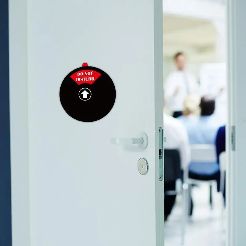 الاكريليك لا تزعج علامة للتغيير 4 ولايات 5 بوصة مشغول تسجيل لوحة الباب علامة الخصوصية عجلة لغرفة اجتماعات المكتب المنزلي