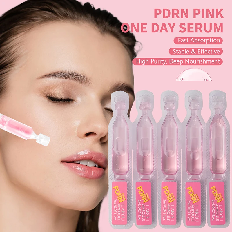 Centella Asiatica Ampoule Essence Pdrn Soothing Repairing Essence Deeply Moisturize Brighten Skin Tone Pink Facial Serum Hot