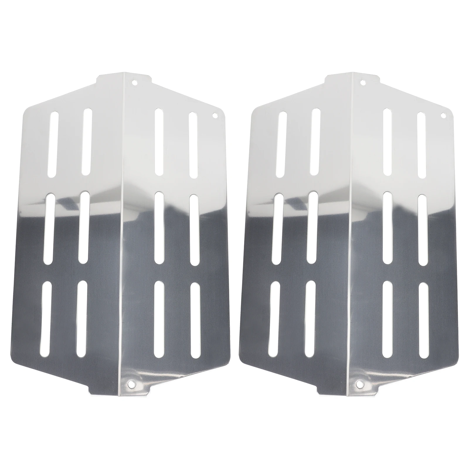 

2pcs Stainless Steel Plates For Gas Accessories Flame Tamer Bbq Burner Covers Grill Replacement Parts Durable Heat Diffuser Bbq