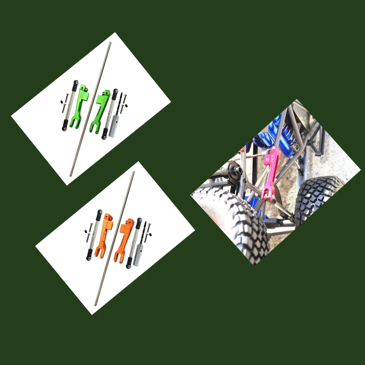 

Передняя и задняя стабилизатор поперечной устойчивости из нержавеющей стали, алюминиевый рычаг стабилизатора поперечной устойчивости и рычаг из нержавеющей стали для TRAXXAS 1/7 UDR