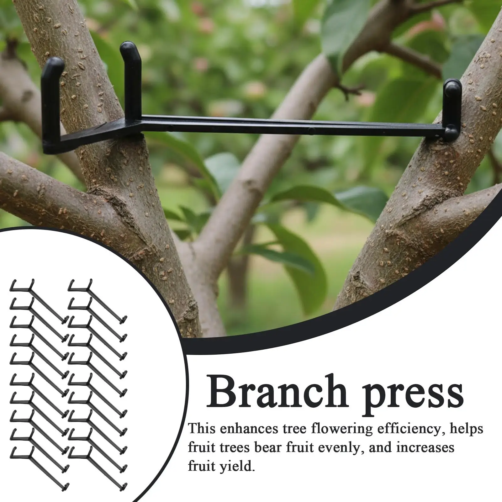 

Набор для выпрямления деревьев, 20-компонентный инструмент для выпрямления ветвей фруктовых деревьев, разбрасыватели для ремонта, фиксации, наклона, садоводства, заднего двора
