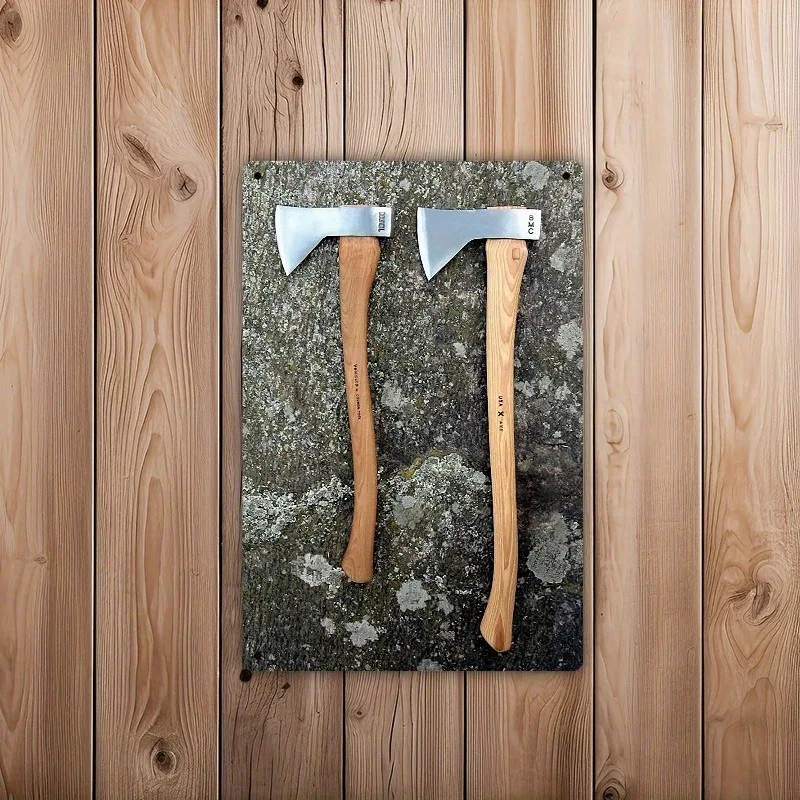 Rustic Axe Metal Wa…