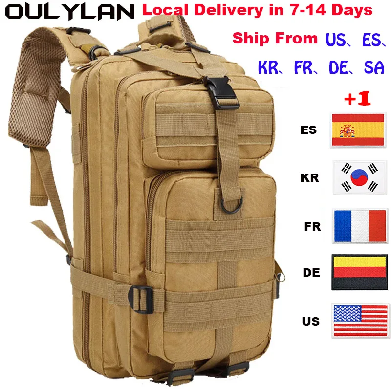 Oulylan Men 30L/50L Large Capacity Camping Tactical Backpack Outdoor Softback Waterproof Hiking Hunting Bags