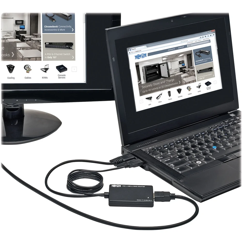 VGA to HDMI Converter Adapter 1080p Plug and Play Audio Support Compact Design No External Power Required High Definition Signal