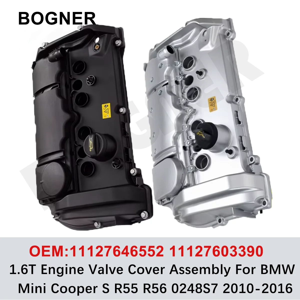 11127646552 1.6T Engine Valve Cover Assembly 11127603390 For BMW N18 Mini Cooper S R55 R56 R57 R58 R59 R60 R61 0248S7 2010-2016