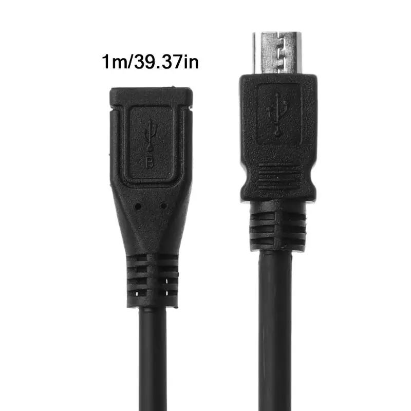 Micro usb fêmea para macho extensão sincronização dados para android telefone móvel tablet f19e