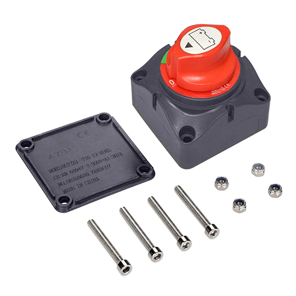 Battery Disconnect Switch 12V 24V 300A Car Isolator Disconnect Rotary Switch 2 and 3 Position Cut Off Switch for VR Camper Boat