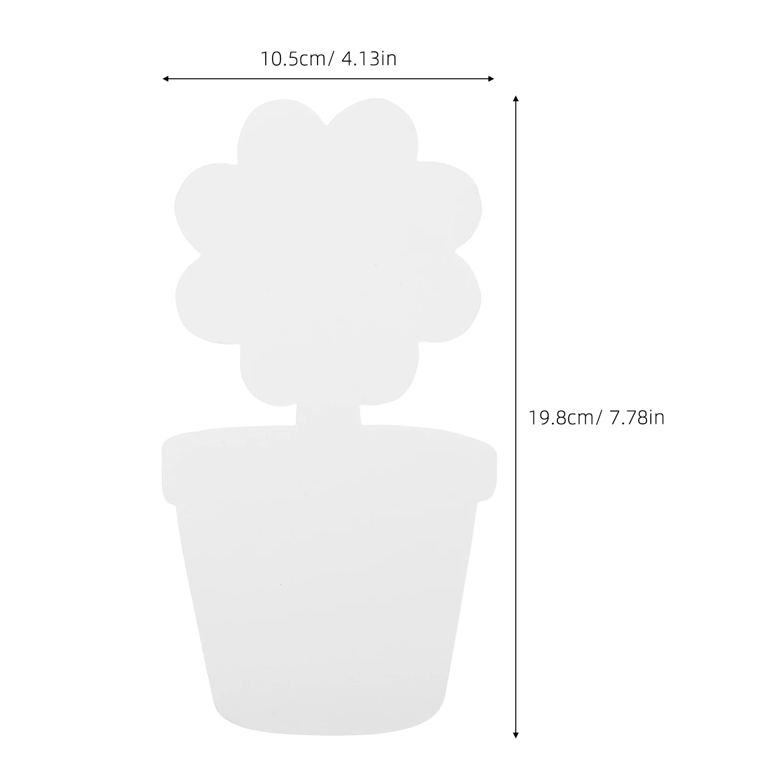 20Pcs Blank Cardboard Flower Pots DIY Unpainted Craft Kits for Creative Art Projects School Party Decorations Painting