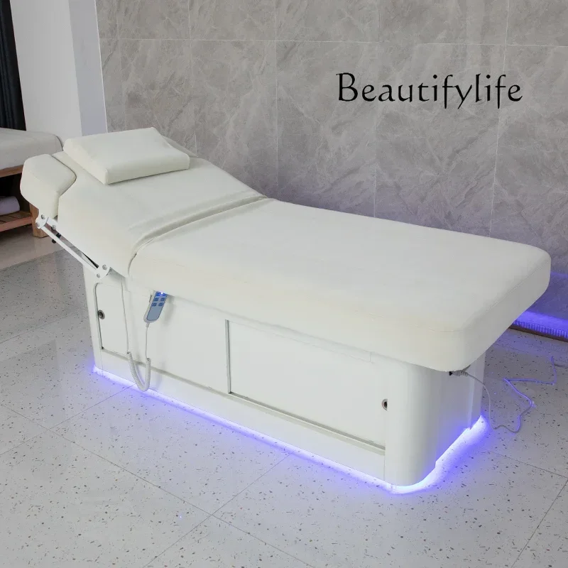 Electric Beauty Bed Beauty Salon Multifunctional Constant Temperature Heating Spa Massage Couch Tattoo Embroidery Latex Bed