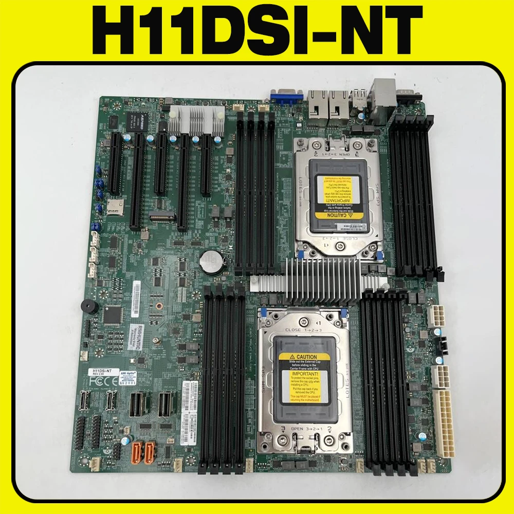 

H11DSI-NT For Supermicro Dual Channel Server Motherboard 7001/7002 Series ECC DDR4