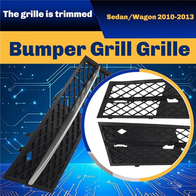 

2 шт., передний нижний бампер автомобиля, решетка, противотуманная фара, крышка для BMW 5 серии F10/F11 седан/Wagon 2010-2013