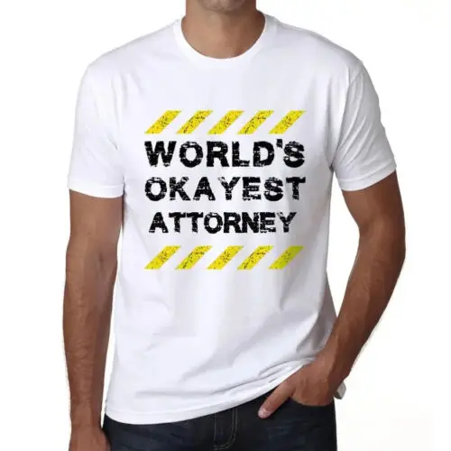 Men's Graphic T-Shirt Worlds Okayest Attorney Eco-Friendly Limited Edition