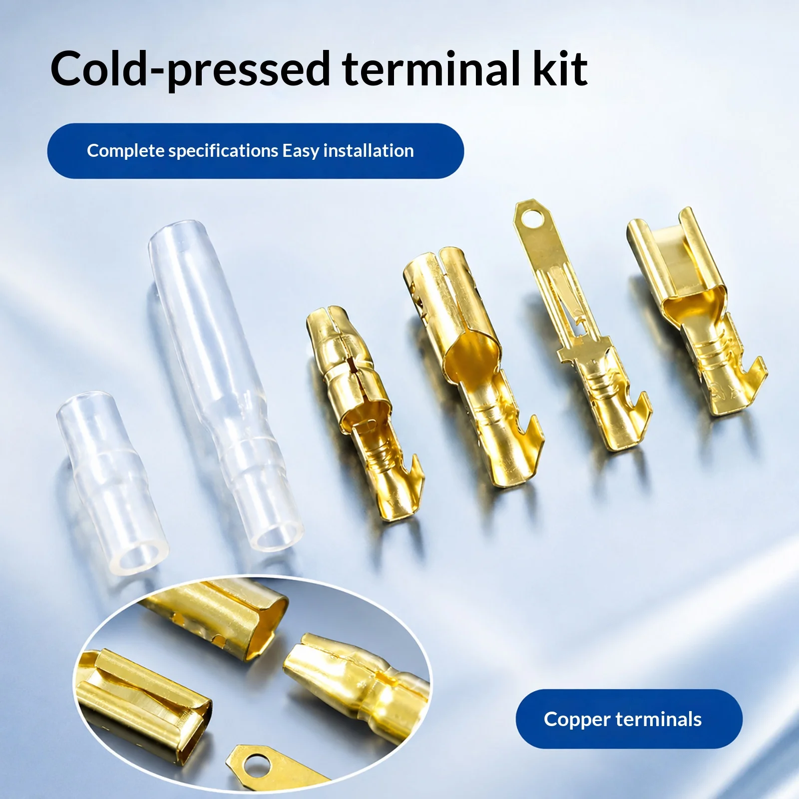 700 Stück 2,8mm Motorrad-Steckverbinder 2/3/4/6 Pin Automotive Elektrische Kabelverbinder Stecker Buchse Kabelcrimpanschluss-Set – Detail 3