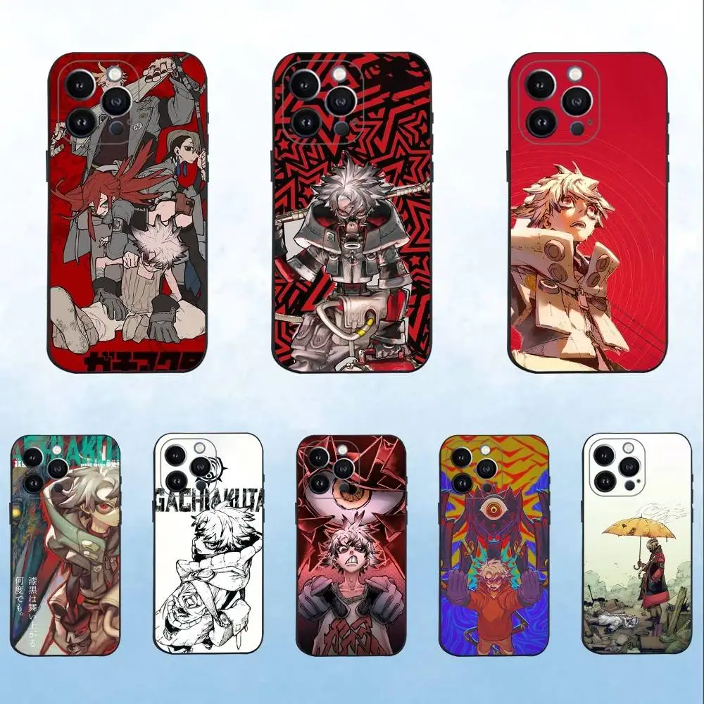 

Anime G-Gachiakuta Phone Case For iPhone 16,15,14,13,12,11 Plus,Pro Max,XS,X,XR,SE,Mini,8,7,Soft Silicone Black Cover