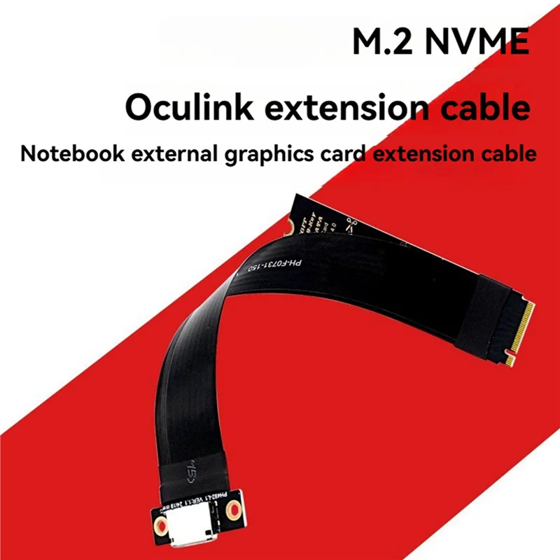

AP-2X M.2 Nvme PCIE 4.0 To Oculink SFF-8611 SFF-8612 Female Adapter Cable Laptop External Graphics Card Extension Cable