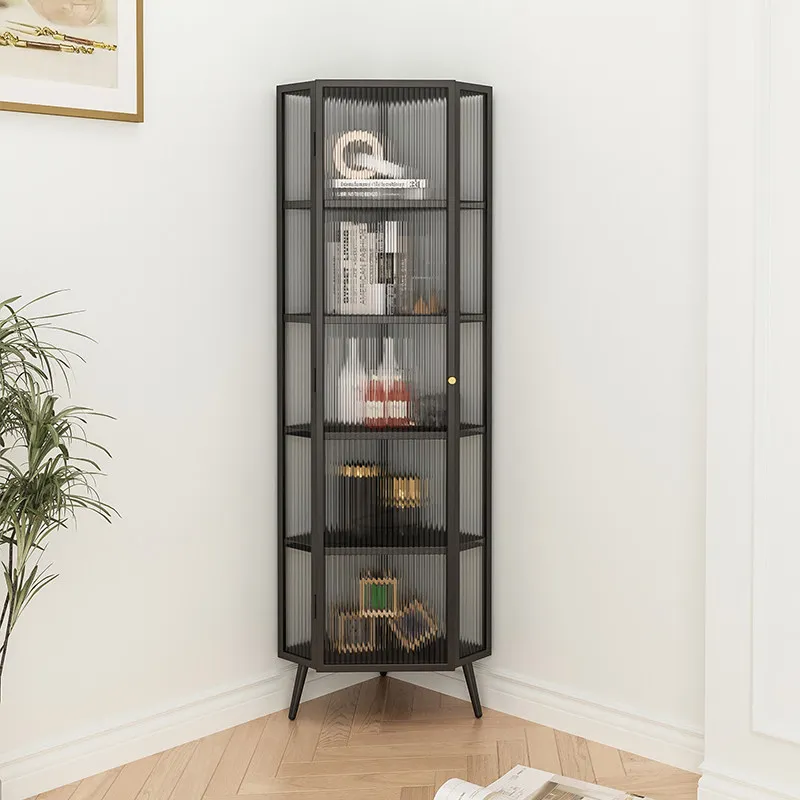 Changhong glass simple living room corner storage triangle dining room corner cabinet