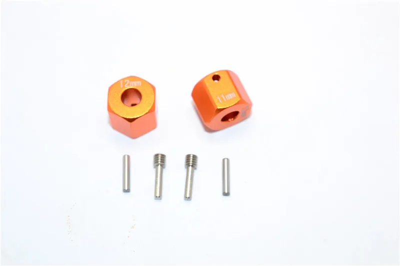 GPM ALUMINIUM WHEEL HEX ADAPTERS 12MM X 11MM For