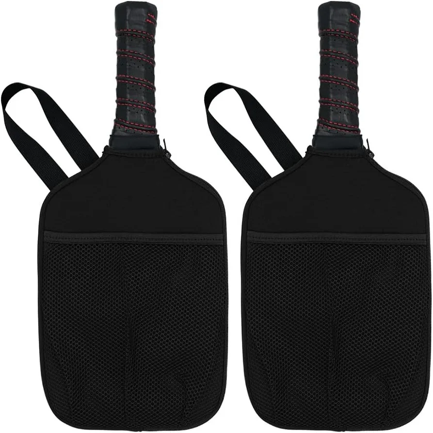 

SONGYI Pickleball Paddle Cover Neoprene Sleeve with Lanyard Mesh Pocket Lightweight Foam Storage Case Protects Pickleball Racket
