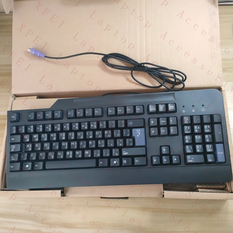 D  Arabic layout PS2 interface wired keyboard For Lenovo SK-8820 desktop
