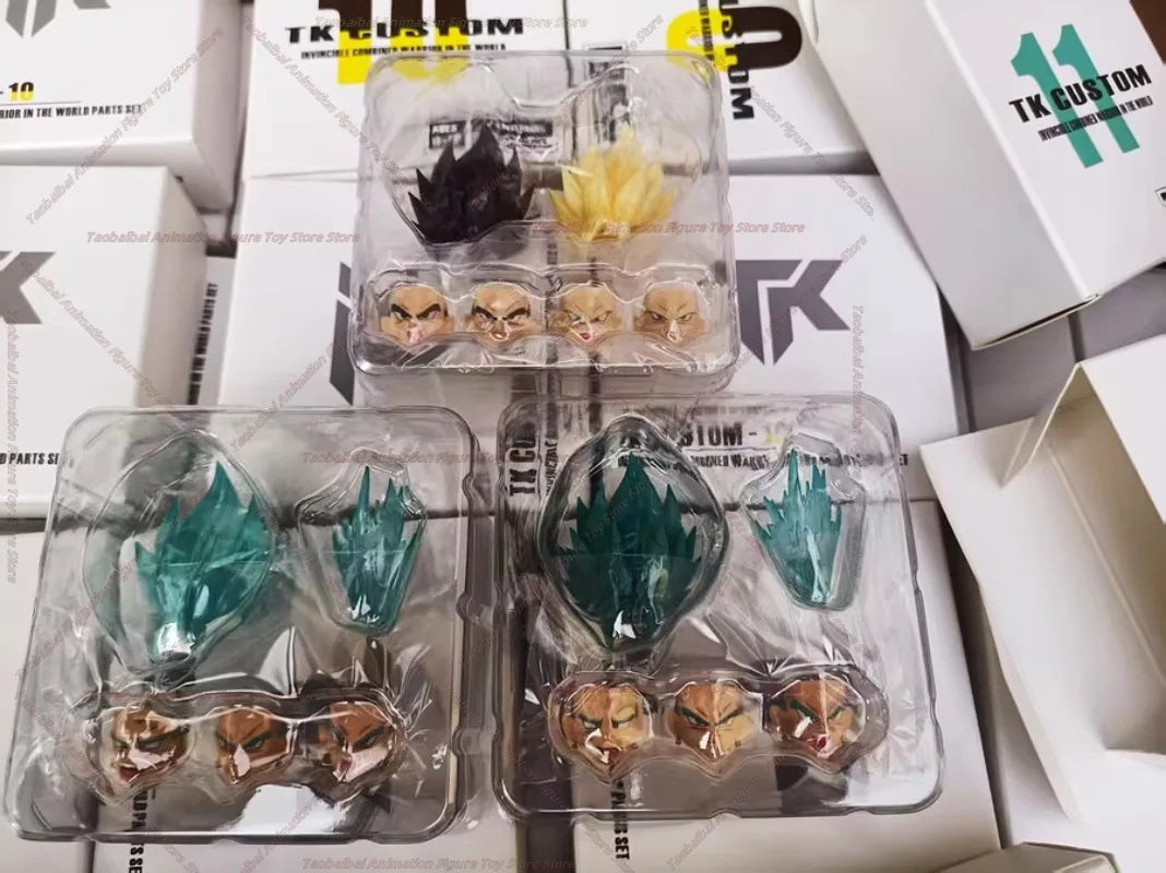 TK CUSTOM TK10 TK11 TK12 Veget Transparent Blue Hair Yellow Black Blue Hair Accessories Bag Spot Toy Figures Collection Gifts